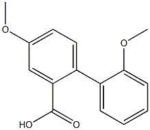 2',4-dimethoxy[1,1'-biphenyl]-2-carboxylic acid Struktur