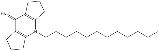 4-dodecyl-2,3,4,5,6,7-hexahydrodicyclopenta[b,e]pyridin-8(1H)-imine Struktur