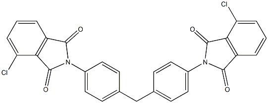 4-chloro-2-{4-[4-(4-chloro-1,3-dioxo-1,3-dihydro-2H-isoindol-2-yl)benzyl]phenyl}-1H-isoindole-1,3(2H)-dione Struktur