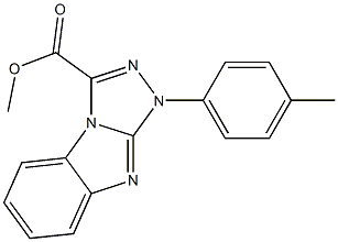 methyl 1-(4-methylphenyl)-1H-[1,2,4]triazolo[4,3-a]benzimidazole-3-carboxylate Struktur