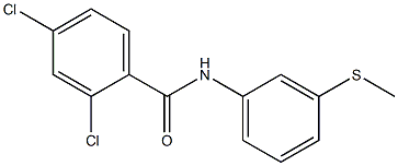 2,4-dichloro-N-[3-(methylsulfanyl)phenyl]benzamide Struktur