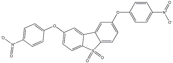 2,8-bis(4-nitrophenoxy)dibenzo[b,d]thiophene 5,5-dioxide Struktur