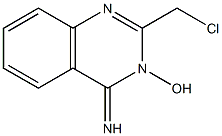 2-(chloromethyl)-4-imino-3(4H)-quinazolinol Struktur