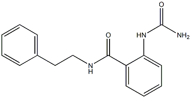 2-[(aminocarbonyl)amino]-N-(2-phenylethyl)benzamide Struktur