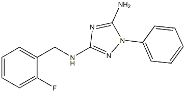 N-(5-amino-1-phenyl-1H-1,2,4-triazol-3-yl)-N-(2-fluorobenzyl)amine Struktur