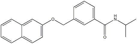 N-isopropyl-3-[(2-naphthyloxy)methyl]benzamide Struktur