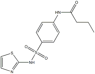 N-{4-[(1,3-thiazol-2-ylamino)sulfonyl]phenyl}butanamide Struktur