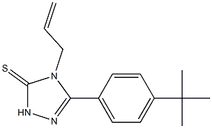 4-allyl-5-(4-tert-butylphenyl)-2,4-dihydro-3H-1,2,4-triazole-3-thione Struktur