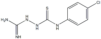 2-[amino(imino)methyl]-N-(4-chlorophenyl)hydrazinecarbothioamide Struktur