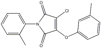 3-chloro-4-(3-methylphenoxy)-1-(2-methylphenyl)-1H-pyrrole-2,5-dione Struktur