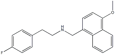 2-(4-fluorophenyl)-N-[(4-methoxy-1-naphthyl)methyl]ethanamine Struktur