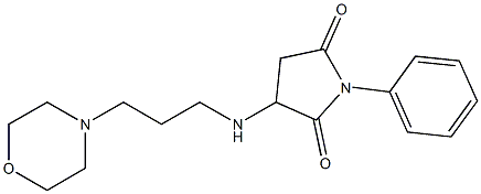 3-{[3-(4-morpholinyl)propyl]amino}-1-phenyl-2,5-pyrrolidinedione Struktur