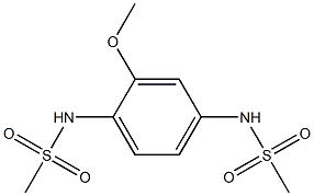 N-{2-methoxy-4-[(methylsulfonyl)amino]phenyl}methanesulfonamide Struktur