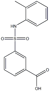 3-(2-toluidinosulfonyl)benzoic acid Struktur