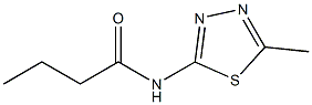 N-(5-methyl-1,3,4-thiadiazol-2-yl)butanamide Struktur