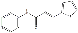 N-(4-pyridinyl)-3-(2-thienyl)acrylamide Struktur