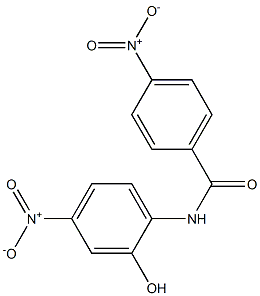 N-{2-hydroxy-4-nitrophenyl}-4-nitrobenzamide Struktur