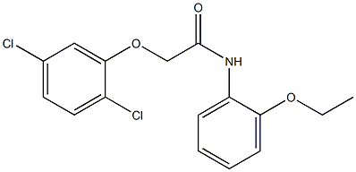 2-[(2,5-dichlorophenyl)oxy]-N-[2-(ethyloxy)phenyl]acetamide Struktur