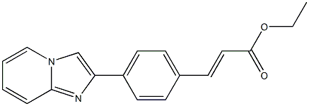 ethyl 3-(4-imidazo[1,2-a]pyridin-2-ylphenyl)acrylate Struktur