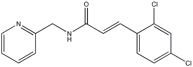 3-(2,4-dichlorophenyl)-N-(2-pyridinylmethyl)acrylamide Struktur