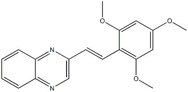 2-[2-(2,4,6-trimethoxyphenyl)vinyl]quinoxaline Struktur