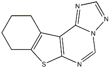 8,9,10,11-tetrahydro[1]benzothieno[3,2-e][1,2,4]triazolo[1,5-c]pyrimidine Struktur