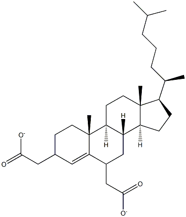 Cholest-4-ene-3,6-di-acetate Struktur