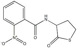 2-nitro-N-(2-oxotetrahydro-3-thienyl)benzamide Struktur