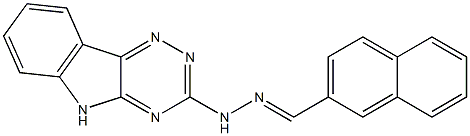 naphthalene-2-carbaldehyde 5H-[1,2,4]triazino[5,6-b]indol-3-ylhydrazone Struktur