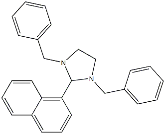 1,3-dibenzyl-2-(1-naphthyl)imidazolidine Struktur