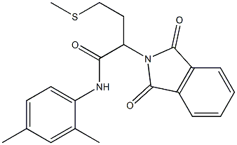 N-(2,4-dimethylphenyl)-2-(1,3-dioxo-1,3-dihydro-2H-isoindol-2-yl)-4-(methylsulfanyl)butanamide Struktur