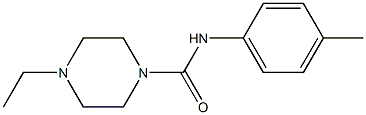 4-ethyl-N-(4-methylphenyl)-1-piperazinecarboxamide Struktur