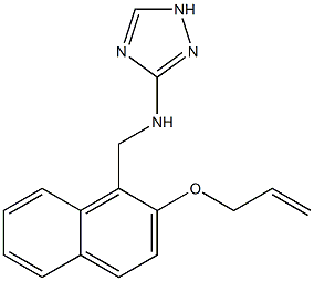 N-{[2-(allyloxy)-1-naphthyl]methyl}-N-(1H-1,2,4-triazol-3-yl)amine Struktur