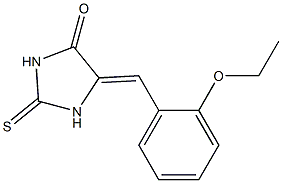 5-(2-ethoxybenzylidene)-2-thioxo-4-imidazolidinone Struktur