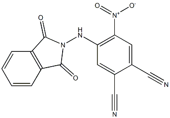 4-[(1,3-dioxo-1,3-dihydro-2H-isoindol-2-yl)amino]-5-nitrophthalonitrile Struktur