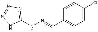 4-chlorobenzaldehyde 1H-tetraazol-5-ylhydrazone Struktur