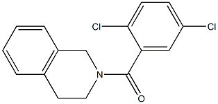 2-(2,5-dichlorobenzoyl)-1,2,3,4-tetrahydroisoquinoline Struktur