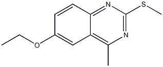 ethyl 4-methyl-2-(methylsulfanyl)-6-quinazolinyl ether Struktur