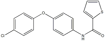 N-[4-(4-chlorophenoxy)phenyl]-2-thiophenecarboxamide Struktur