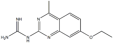 N-(7-ethoxy-4-methyl-2-quinazolinyl)guanidine Struktur