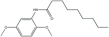 N-(2,5-dimethoxyphenyl)nonanamide Struktur