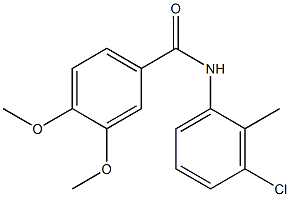 N-(3-chloro-2-methylphenyl)-3,4-dimethoxybenzamide Struktur