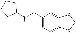 N-(1,3-benzodioxol-5-ylmethyl)cyclopentanamine Struktur