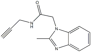 2-(2-methyl-1H-benzimidazol-1-yl)-N-(2-propynyl)acetamide Struktur