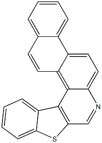 [1]benzothieno[2,3-c]naphtho[2,1-f]quinoline Struktur