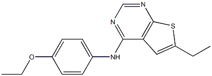 N-(4-ethoxyphenyl)-N-(6-ethylthieno[2,3-d]pyrimidin-4-yl)amine Struktur