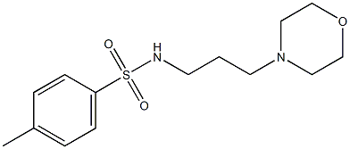 4-methyl-N-[3-(4-morpholinyl)propyl]benzenesulfonamide Struktur