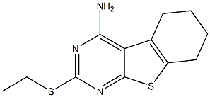 2-(ethylsulfanyl)-5,6,7,8-tetrahydro[1]benzothieno[2,3-d]pyrimidin-4-ylamine Struktur