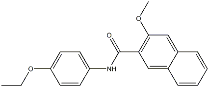 N-(4-ethoxyphenyl)-3-methoxy-2-naphthamide Struktur