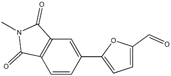 5-(2-methyl-1,3-dioxo-2,3-dihydro-1H-isoindol-5-yl)-2-furaldehyde Struktur